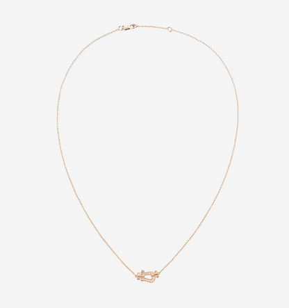 [✨ROSE💎]FORCE 10 DIAMOND PINK GOLD NECKLACE MINI MODEL