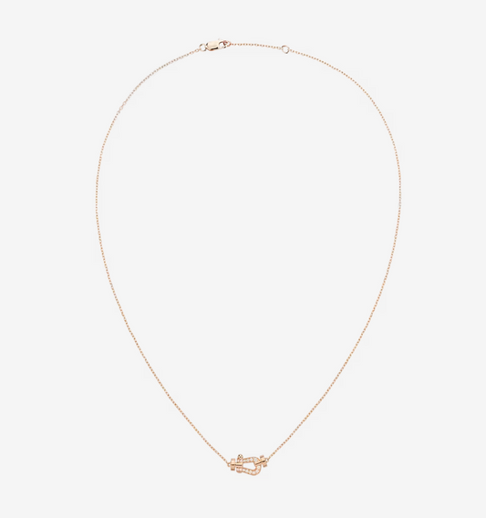 [✨ROSE💎]FORCE 10 DIAMOND PINK GOLD NECKLACE MINI MODEL