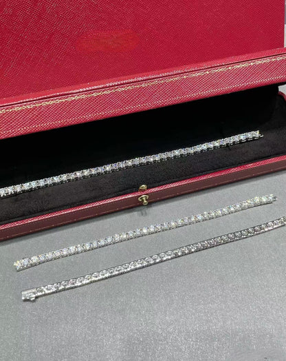 [✨ROSE💎]TENNIS BRACELET WITH FULL DIAMOND SETTING
