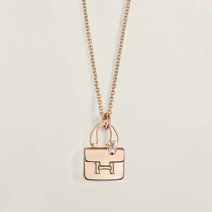 [✨ROSE💎]AMULETTE PEDANT ROSE GOLD NECKLACE