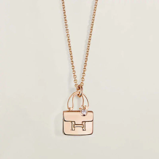 [✨ROSE💎]AMULETTE PEDANT ROSE GOLD NECKLACE