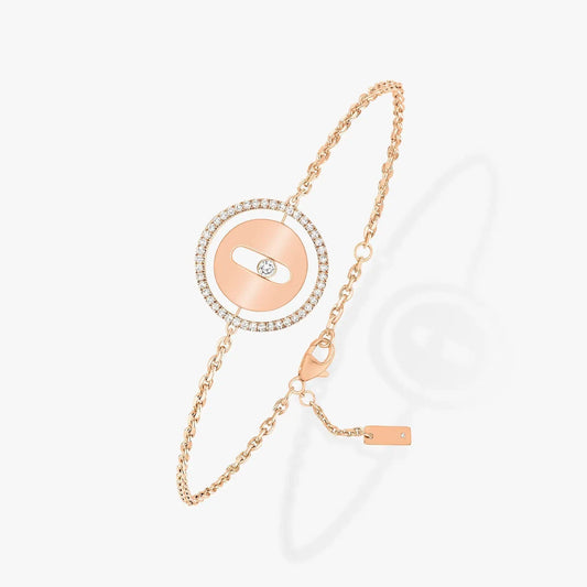 [✨ROSE💎]LUCKY MOVE PAVED DIAMOND BRACELET