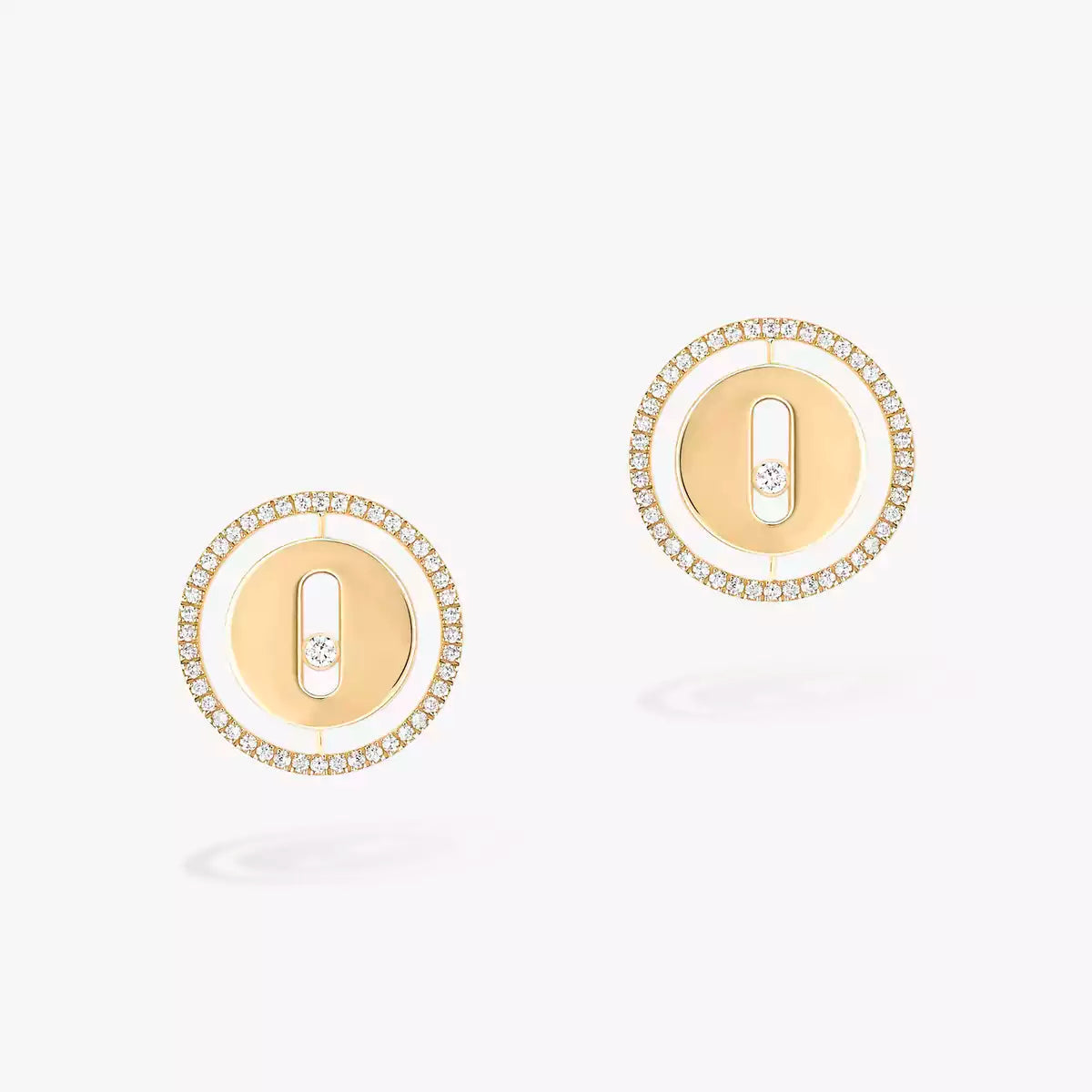 [✨ROSE💎]Lucky Move Diamond Earrings