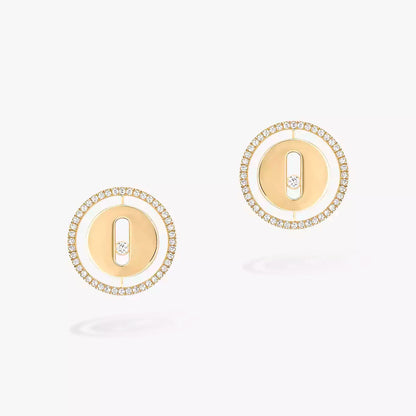 [✨ROSE💎]Lucky Move Diamond Earrings