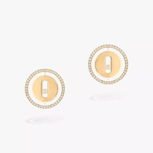 [✨ROSE💎]Lucky Move Diamond Earrings