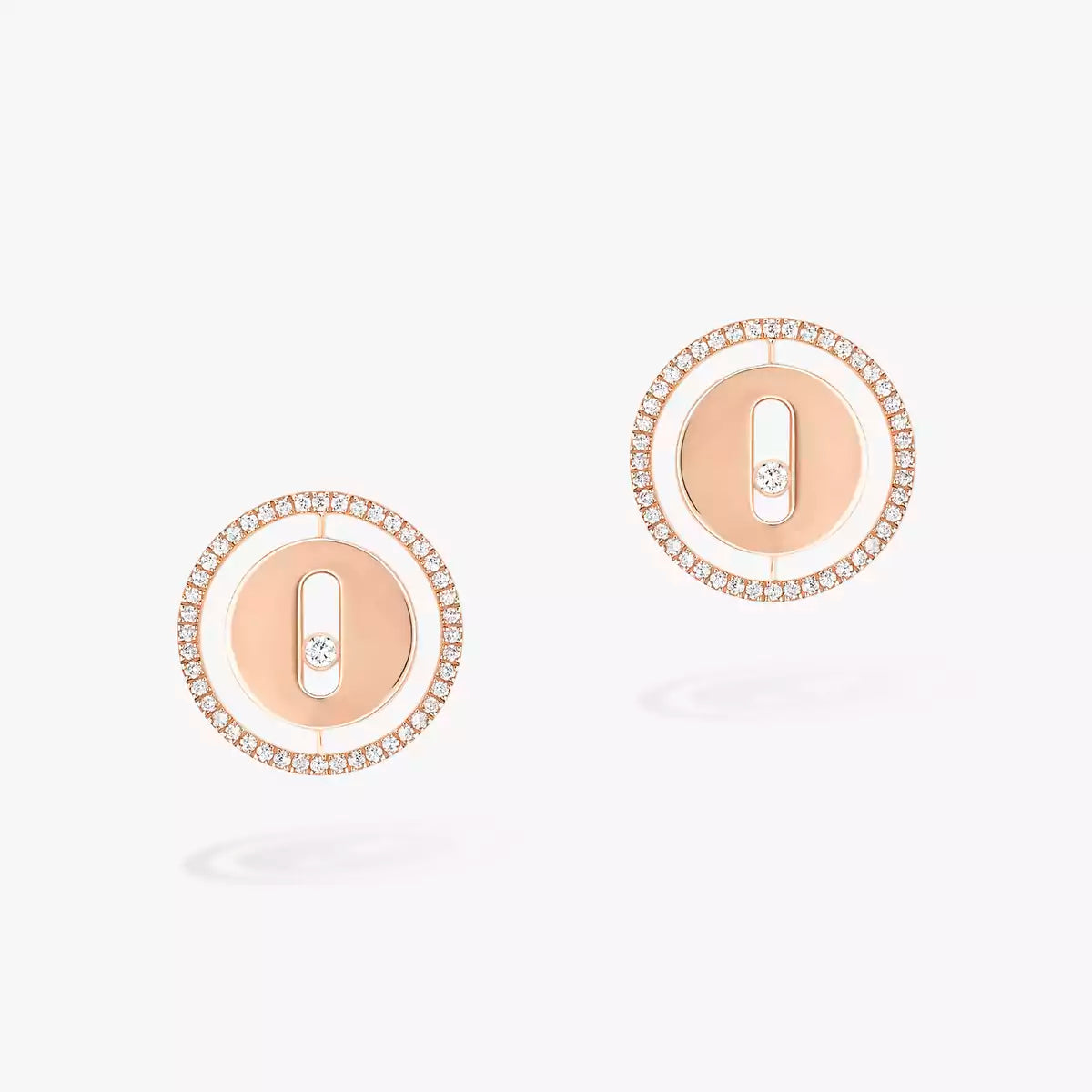 [✨ROSE💎]Lucky Move Diamond Earrings