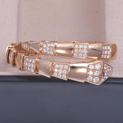 [✨ROSE💎]SERPENTI BRACELET PINK GOLD DIAMOND