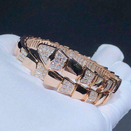 [✨ROSE💎]SERPENTI BRACELET PINK GOLD DIAMOND