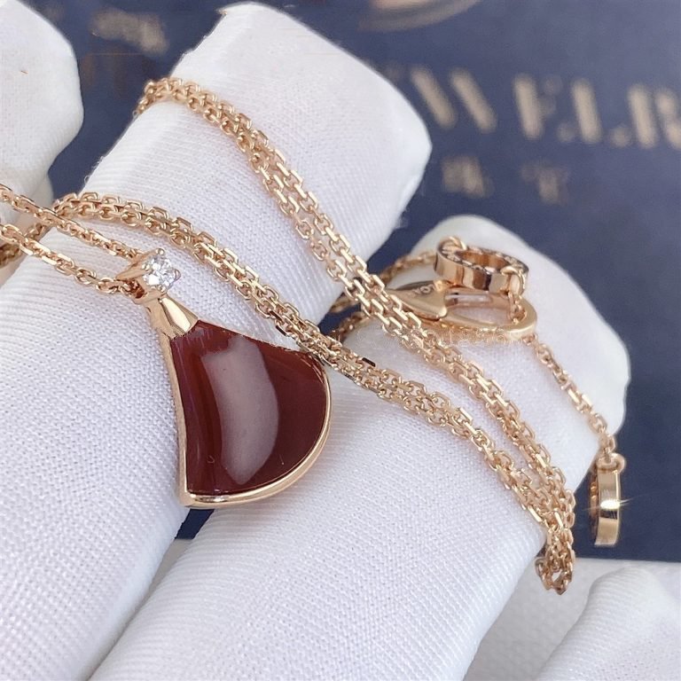 [✨ROSE💎]DREAM NECKLACE CARNELIAN 1 DIAMOND