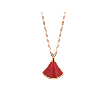 [✨ROSE💎]DREAM NECKLACE CARNELIAN 1 DIAMOND
