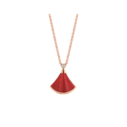 [✨ROSE💎]DREAM NECKLACE CARNELIAN 1 DIAMOND
