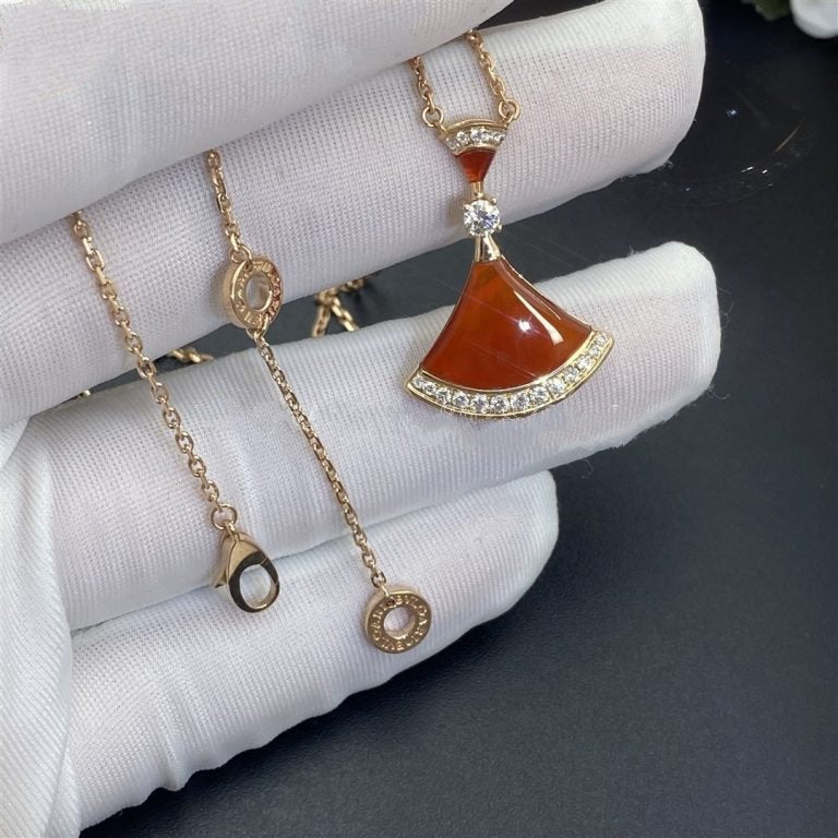 [✨ROSE💎]DREAM NECKLACE CARNELIAN DIAMOND
