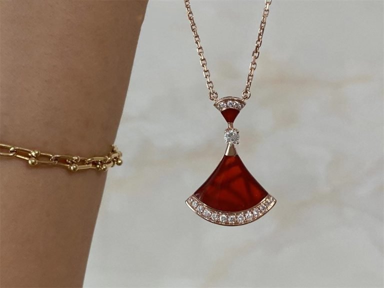 [✨ROSE💎]DREAM NECKLACE CARNELIAN DIAMOND