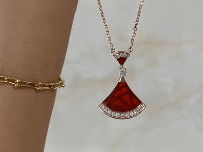 [✨ROSE💎]DREAM NECKLACE CARNELIAN DIAMOND