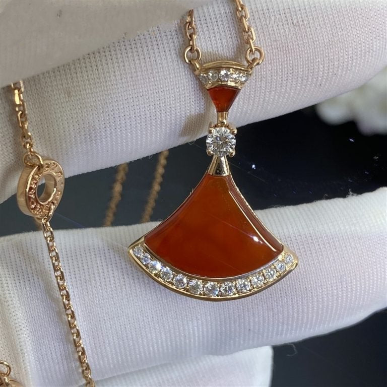 [✨ROSE💎]DREAM NECKLACE CARNELIAN DIAMOND
