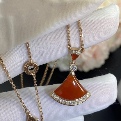 [✨ROSE💎]DREAM NECKLACE CARNELIAN DIAMOND