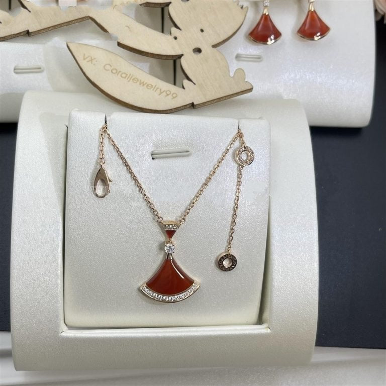 [✨ROSE💎]DREAM NECKLACE CARNELIAN DIAMOND