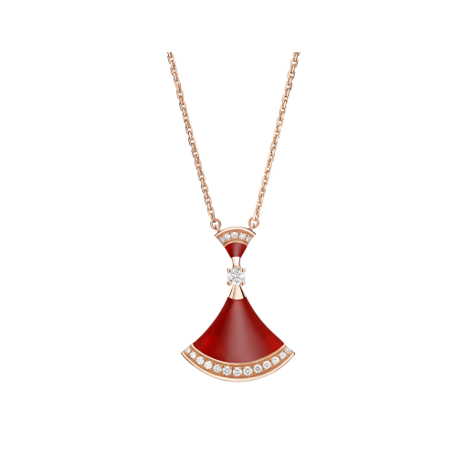 [✨ROSE💎]DREAM NECKLACE CARNELIAN DIAMOND