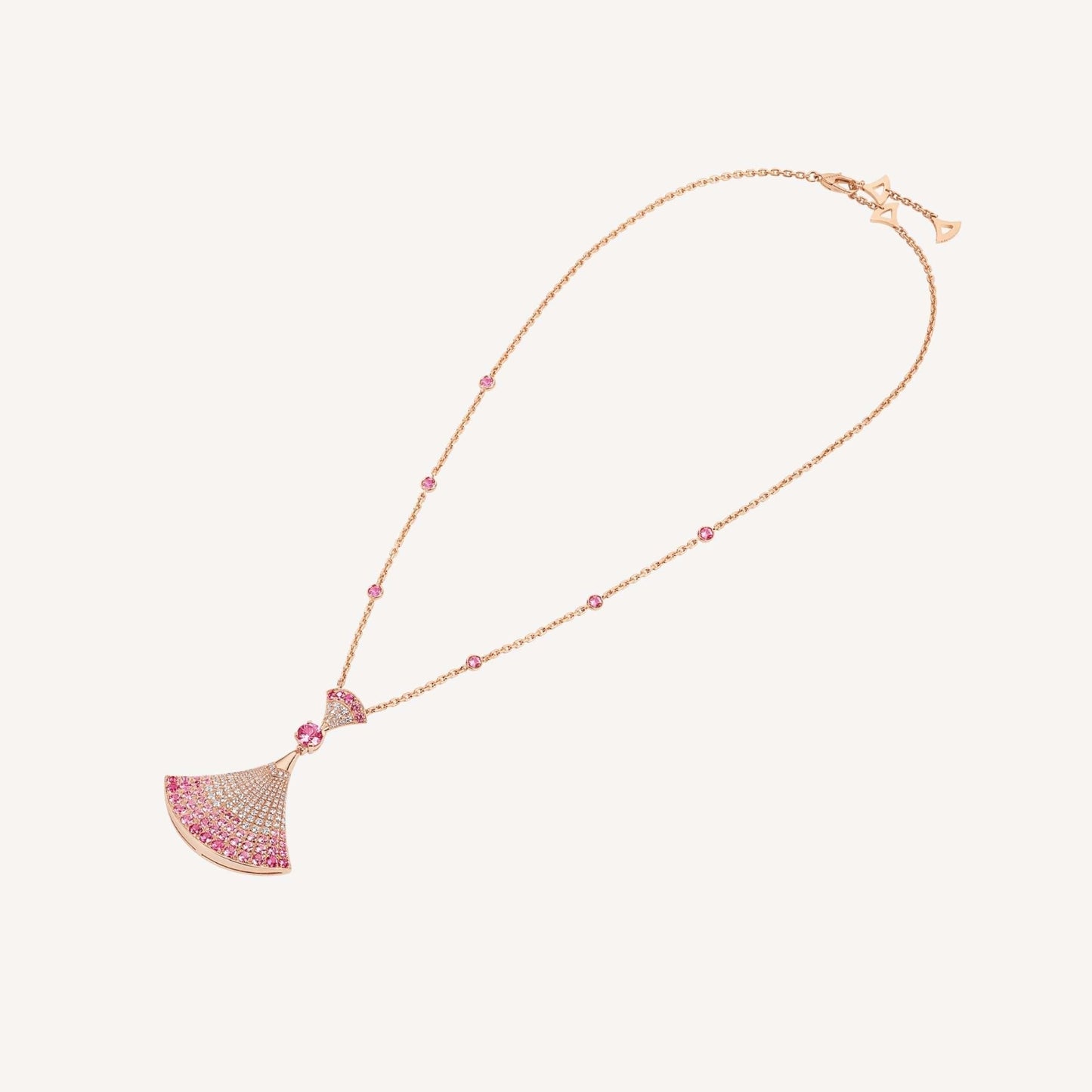 [✨ROSE💎]DREAM NECKLACK DIAMOND PINK GOLD
