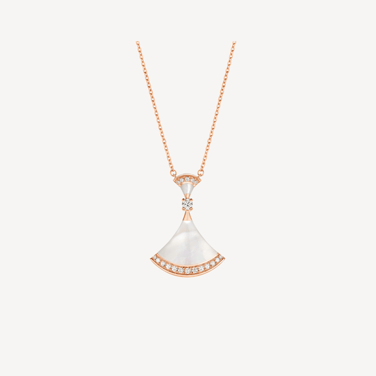 [✨ROSE💎]DREAM NECKLACE MOP PINK GOLD DIAMOND