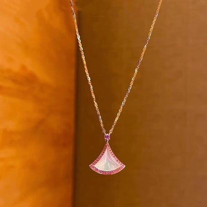 [✨ROSE💎]DREAM NECKLACE MOP DIAMOND PINK