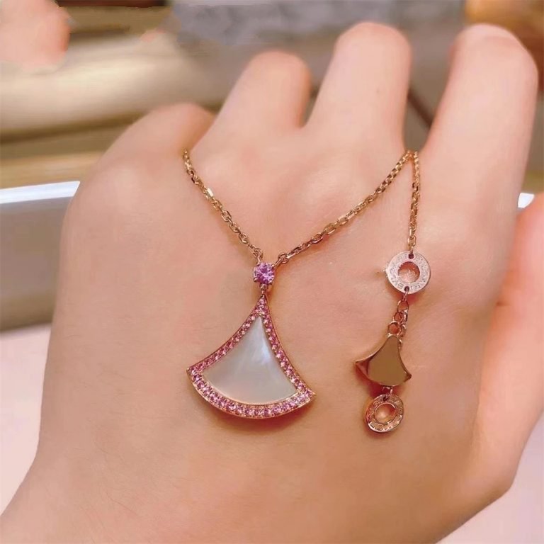 [✨ROSE💎]DREAM NECKLACE MOP DIAMOND PINK