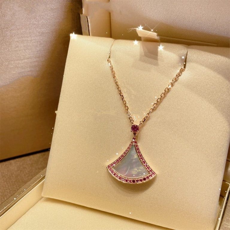 [✨ROSE💎]DREAM NECKLACE MOP DIAMOND PINK