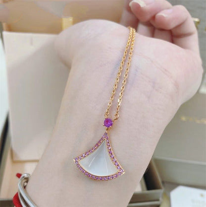 [✨ROSE💎]DREAM NECKLACE MOP DIAMOND PINK