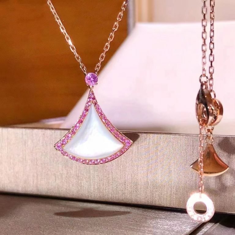 [✨ROSE💎]DREAM NECKLACE MOP DIAMOND PINK