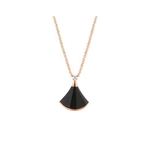 [✨ROSE💎]DREAM NECKLACE ONYX 1 DIAMOND