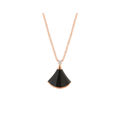 [✨ROSE💎]DREAM NECKLACE ONYX 1 DIAMOND