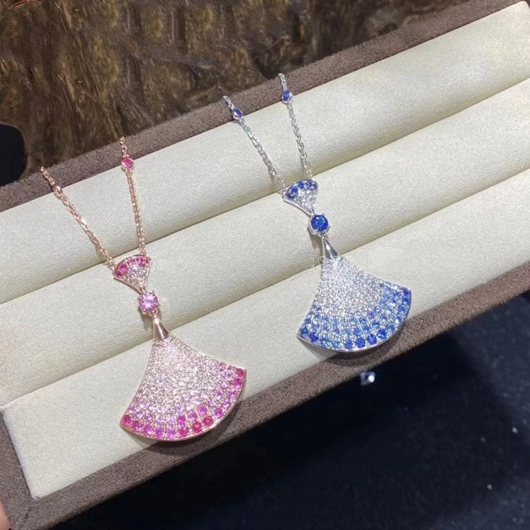 [✨ROSE💎]DREAM NECKLACK DIAMOND PINK GOLD