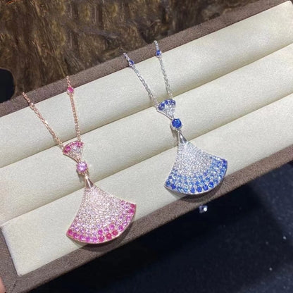 [✨ROSE💎]DREAM NECKLACK DIAMOND PINK GOLD