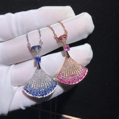 [✨ROSE💎]DREAM NECKLACK DIAMOND PINK GOLD