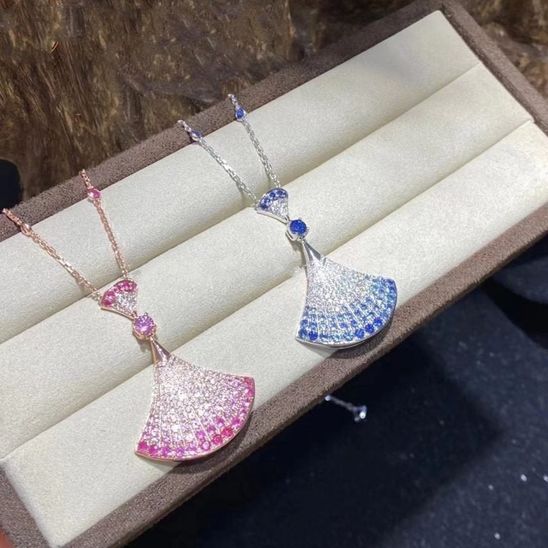 [✨ROSE💎]DREAM NECKLACK DIAMOND PINK GOLD