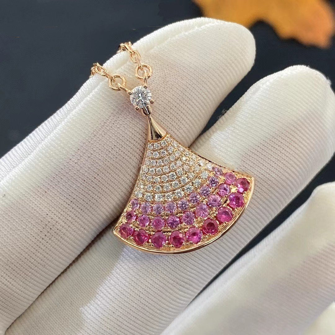 [✨ROSE💎]DREAM NECKLACE PINK GOLD PINK DIAMOND