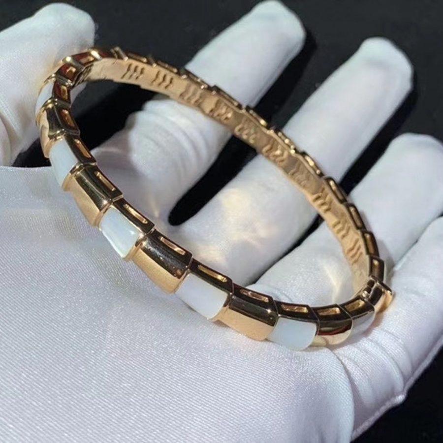 [✨ROSE💎]SERPENTI BRACELET PINK GOLD MOP