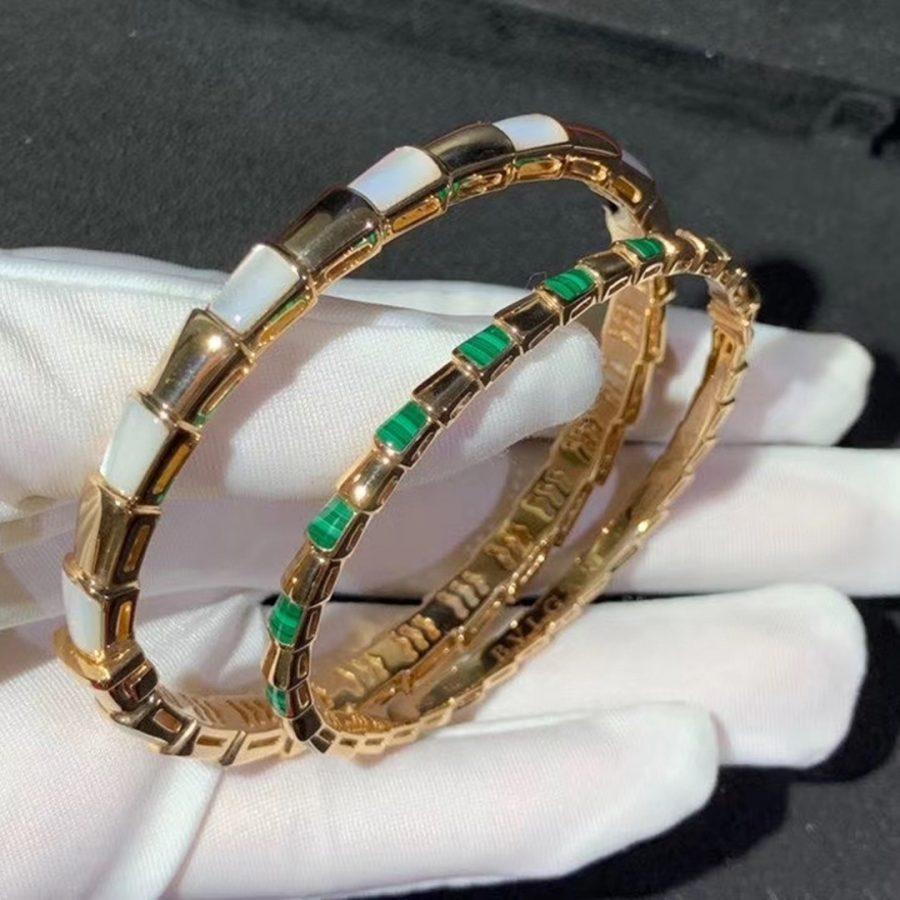 [✨ROSE💎]SERPENTI BRACELET PINK GOLD MOP