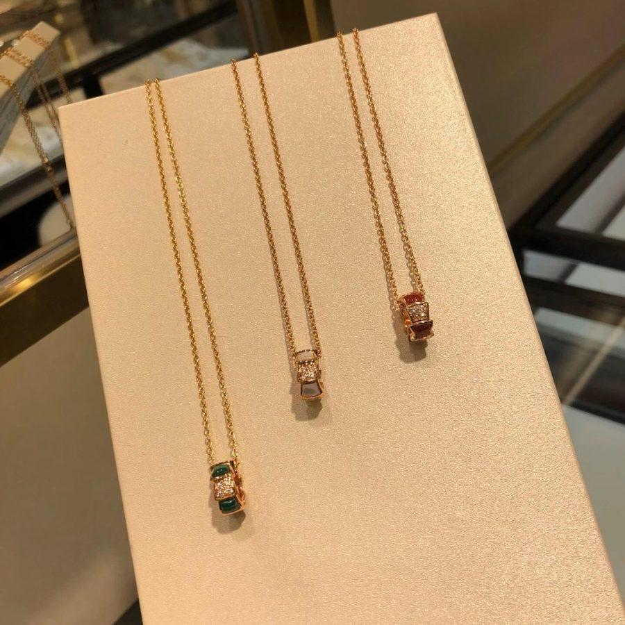 [✨ROSE💎]SERPENTI PEDANT DIAMOND NECKLACE