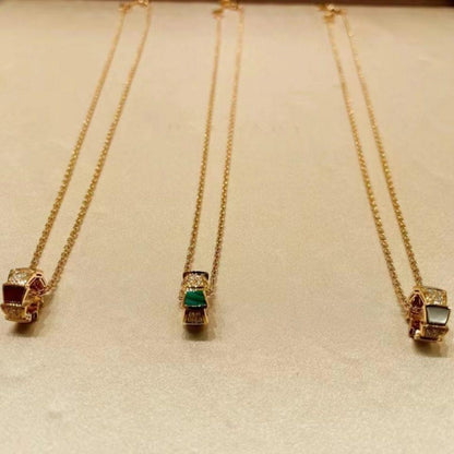 [✨ROSE💎]SERPENTI PEDANT DIAMOND NECKLACE