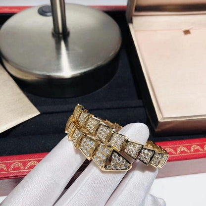 [✨ROSE💎]SERPENTI BRACELET 8MM GOLD DIAMOND