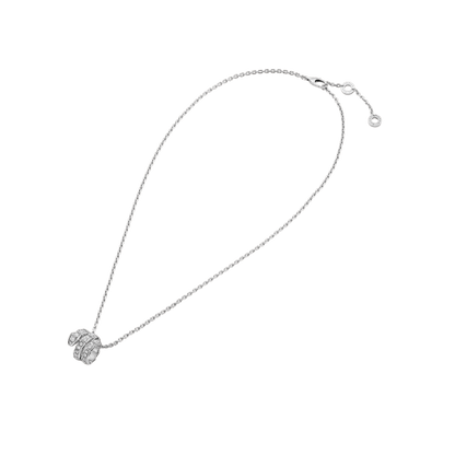 [✨ROSE💎]SERPENTI  NECKLACE DOUBLE RING DIAMOND