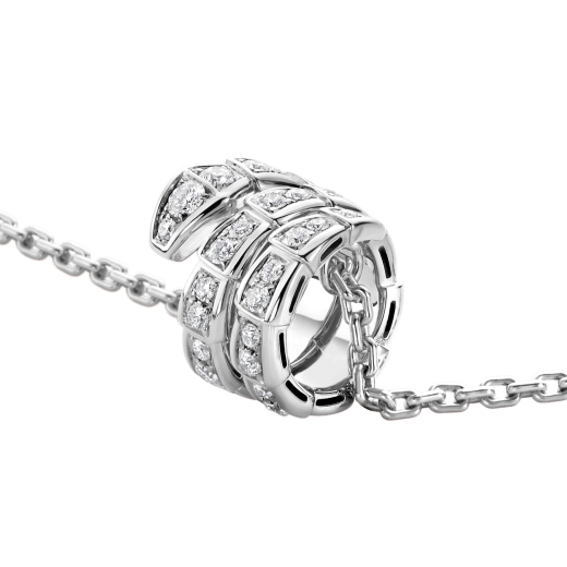 [✨ROSE💎]SERPENTI  NECKLACE DOUBLE RING DIAMOND