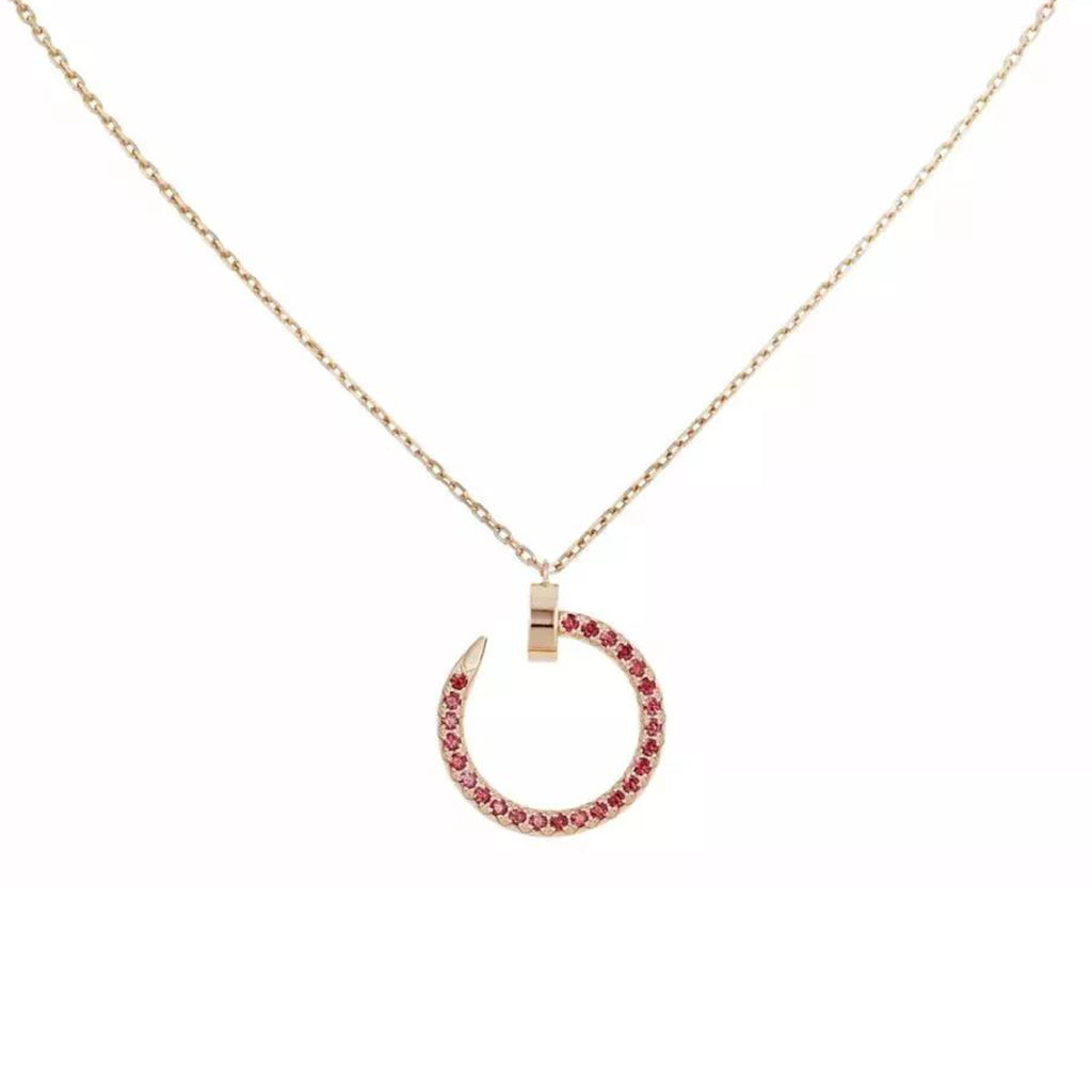 [✨ROSE💎]JUSTE NECKLACE RED FULL DIAMONDS