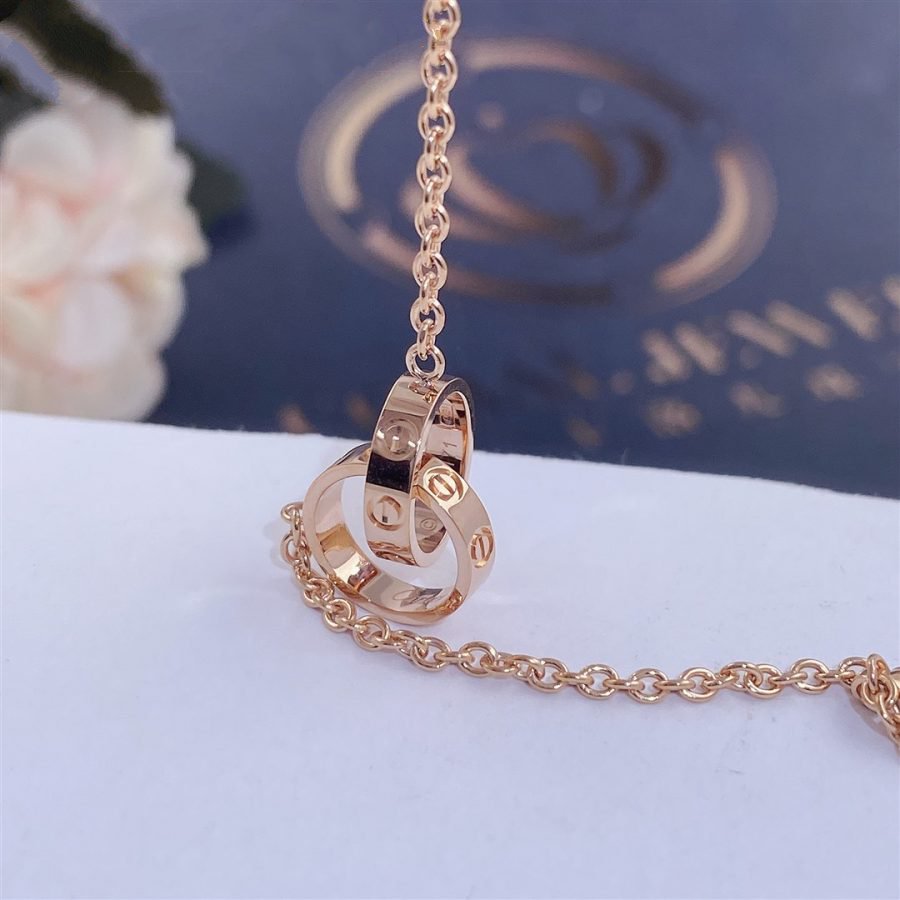 [✨ROSE💎]LOVE BRACELET DOUBLE RING