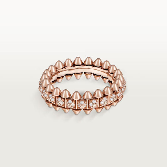 [✨ROSE💎]CLASH 6.4MM SMALL FULL DIAMOND RING