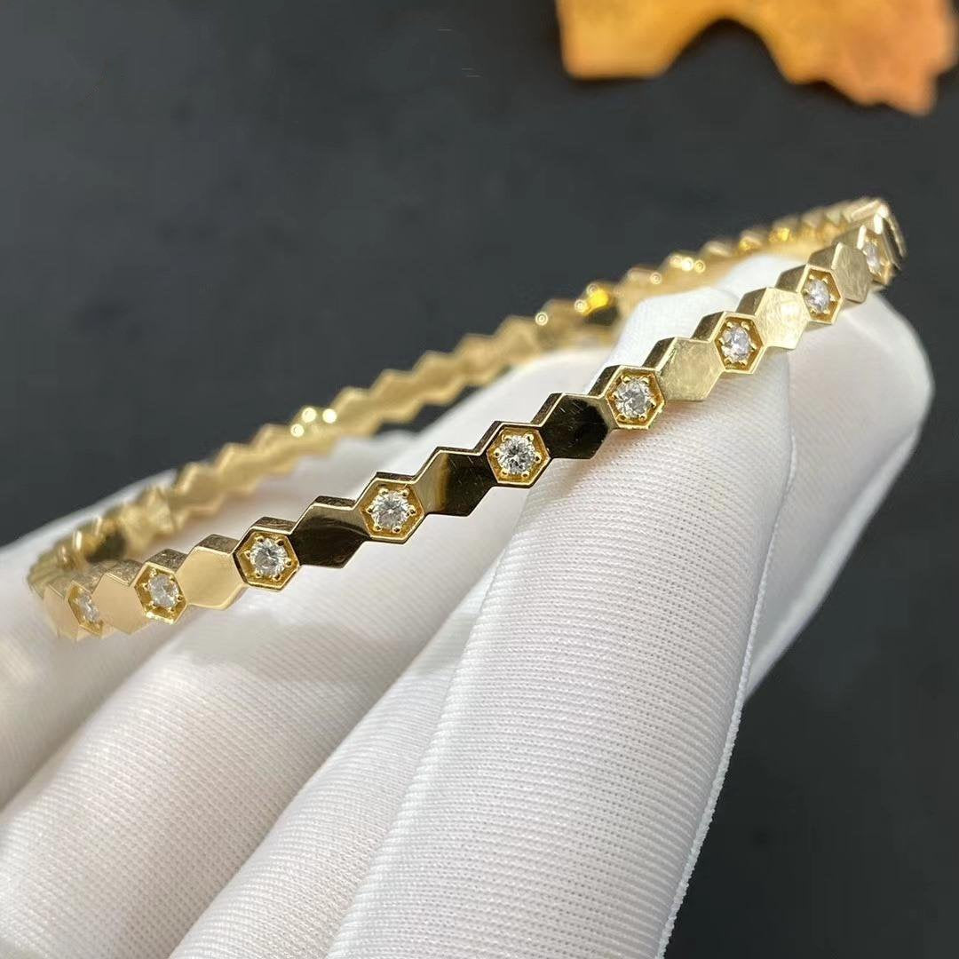 [✨ROSE💎]BEE LOVE GOLD DIAMOND BRACELET