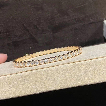 [✨ROSE💎]BEE LOVE GOLD BRACELET FULL DIAMOND