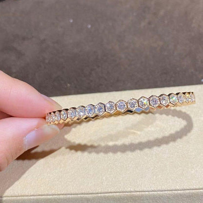 [✨ROSE💎]BEE LOVE GOLD BRACELET FULL DIAMOND