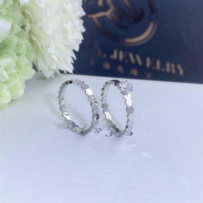 [✨ROSE💎]BEE LOVE RING SILVER 1 DIAMOND